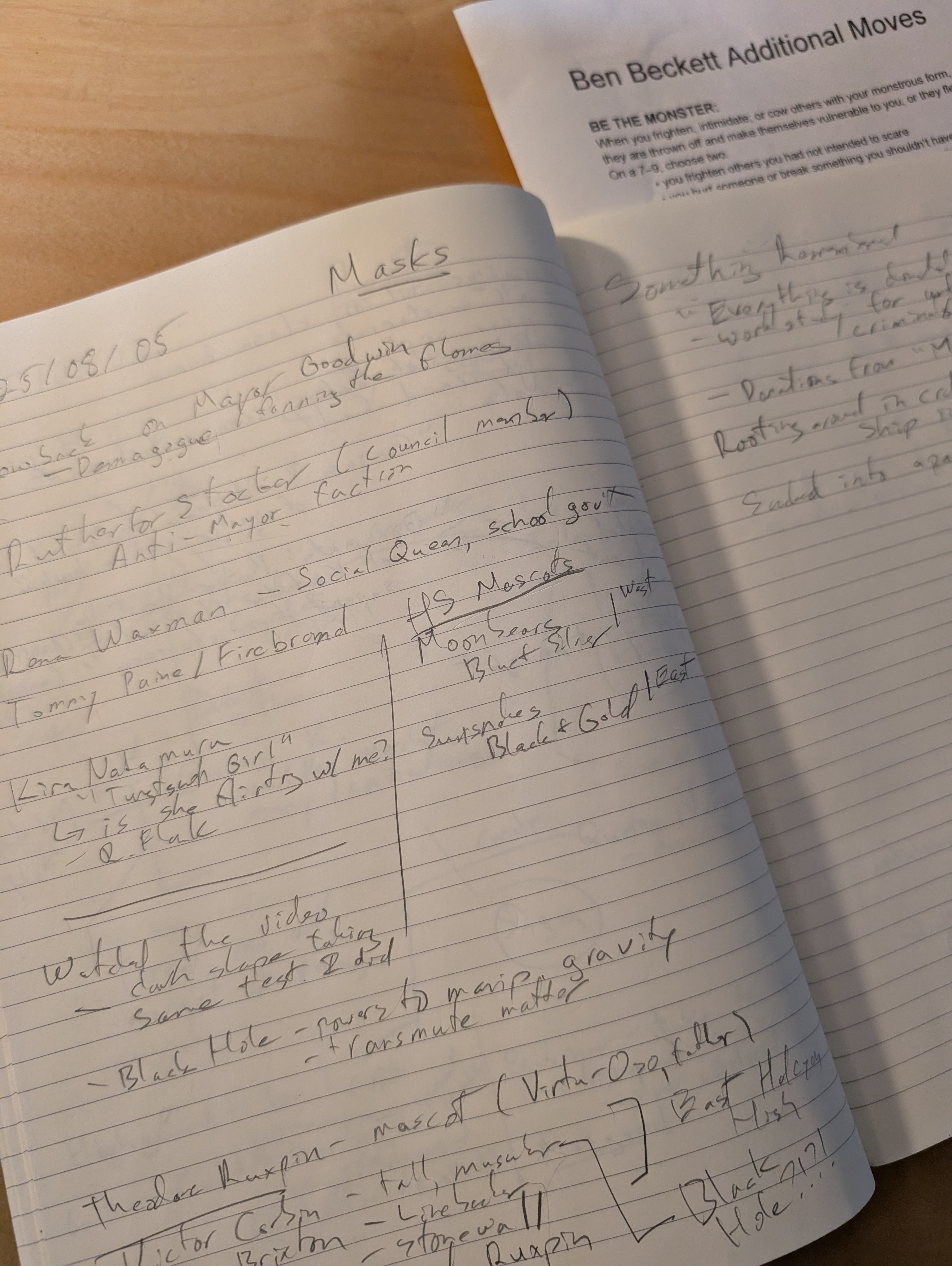 I don't know what you're talking about its perfectly readable. Photo of messy handwritten notes